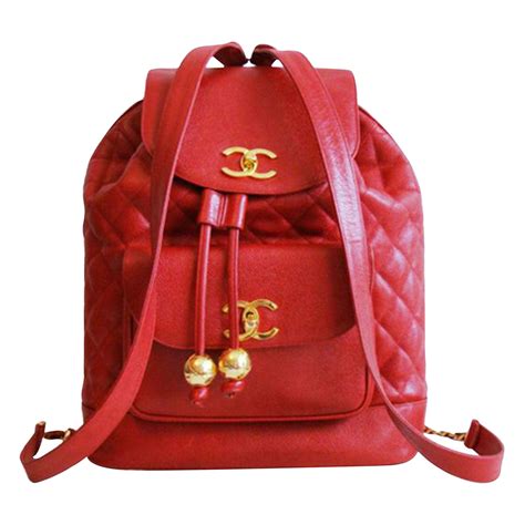 red chanel backpack|chanel backpack ioffer.